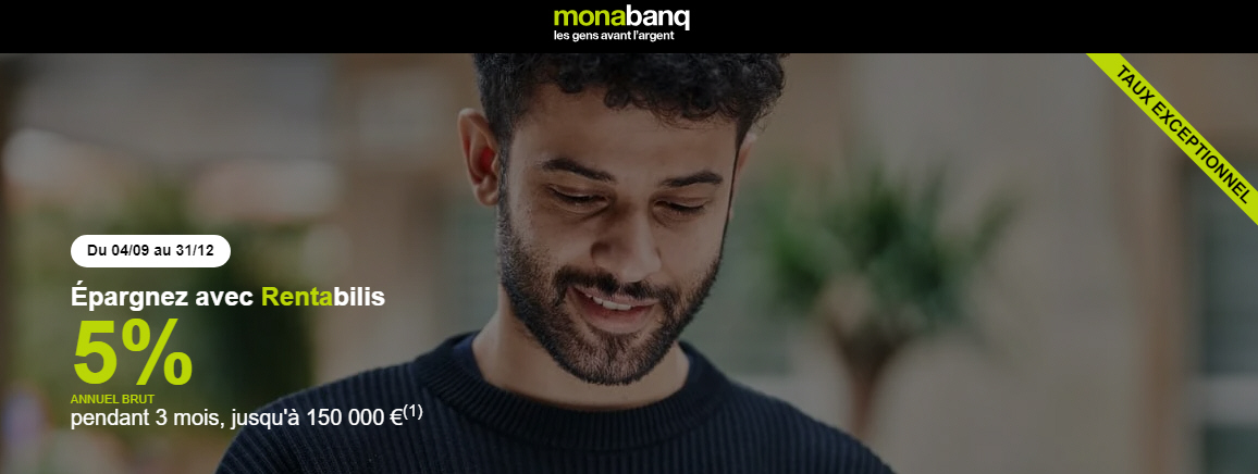 Placer à 5% jusqu'à 150.000€, sans risque, sans frais, sans souci...