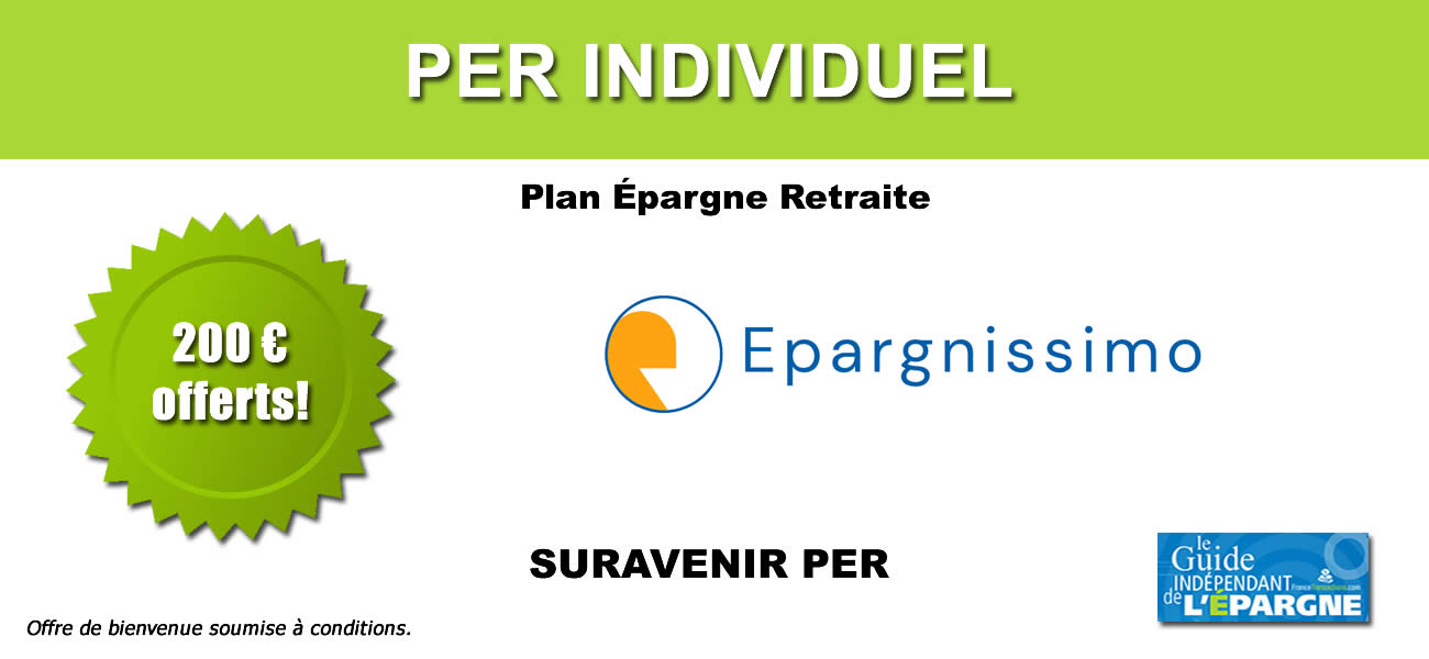 Epargne retraite : 200€ offerts chez Epargnissimo Epargne retraite : 200€ offerts chez Epargnissimo